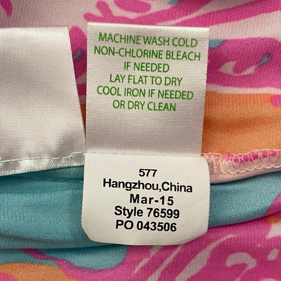 Lilly Pulitzer Deanna Romper Shorely Blue Feeling Tanked Removable Belt Small - Picture 5 of 14